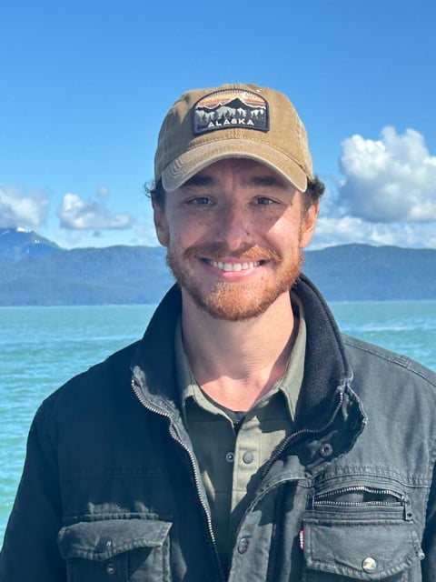 Close portrait on a sunny Alaska boat deck