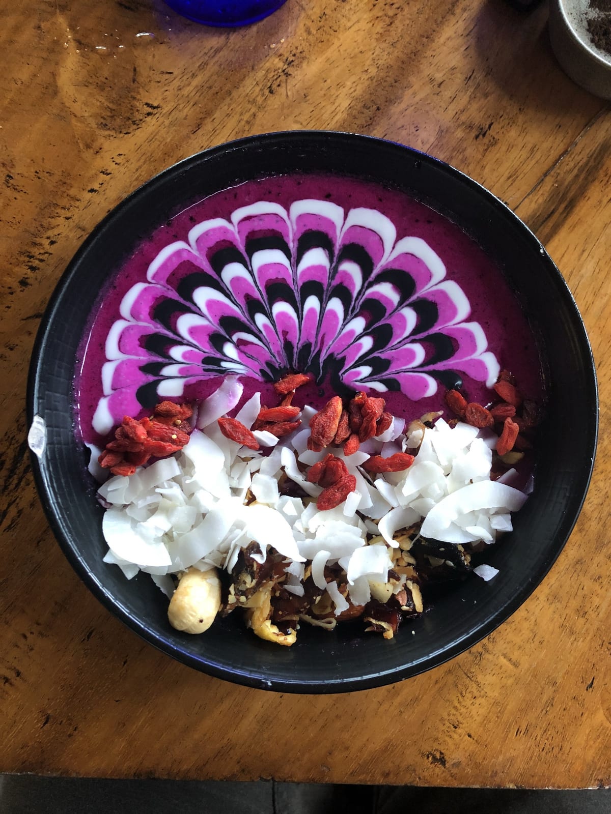 food and table setting in Bali