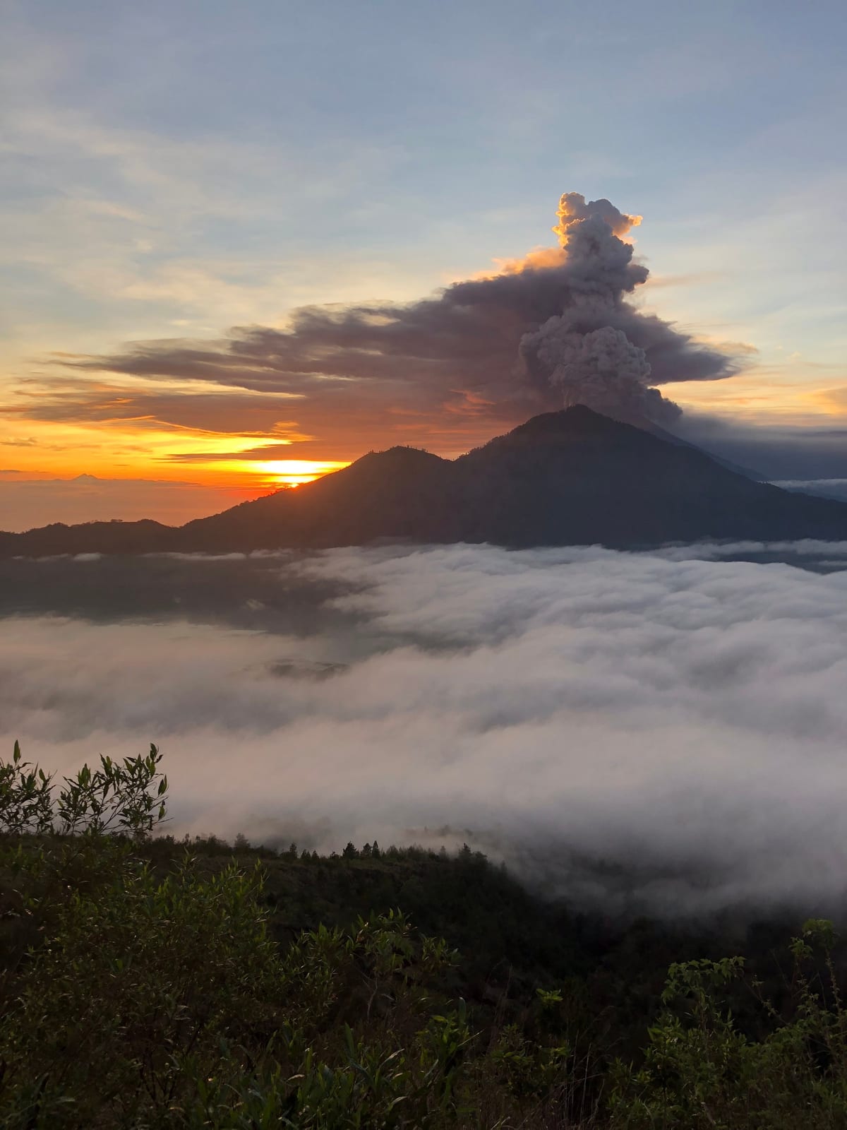 mountain landscape cloud in Bali