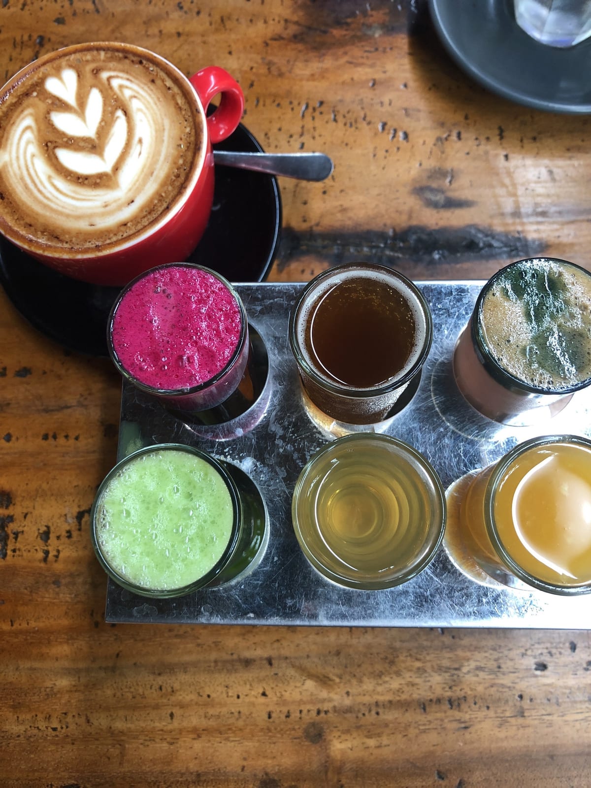 tableware and drinks on a Bali table