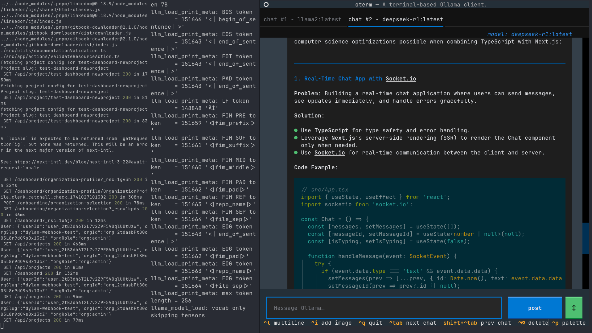 Terminal development environment