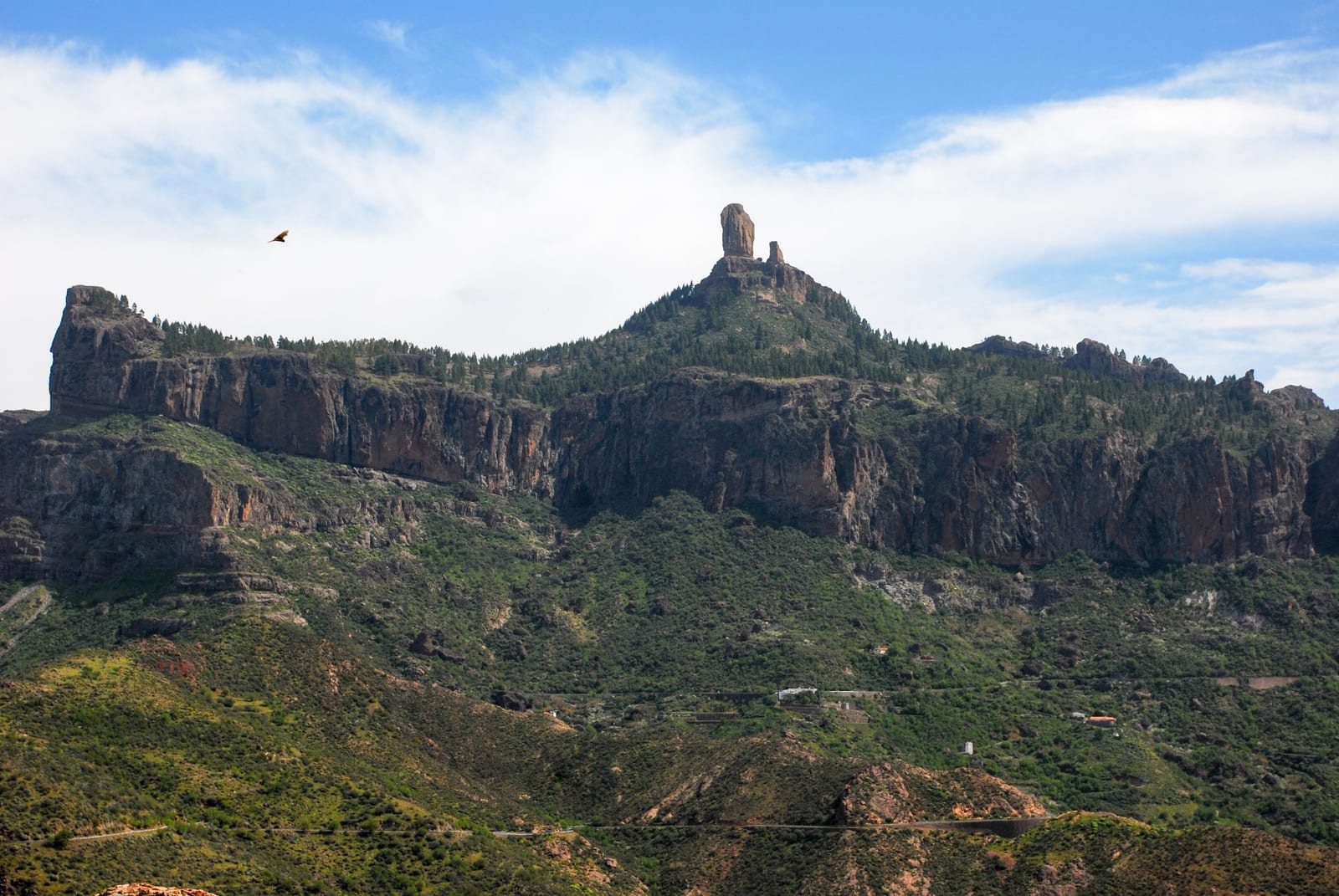 mountain landscape nature Roque Bentayga in Gran Canaria