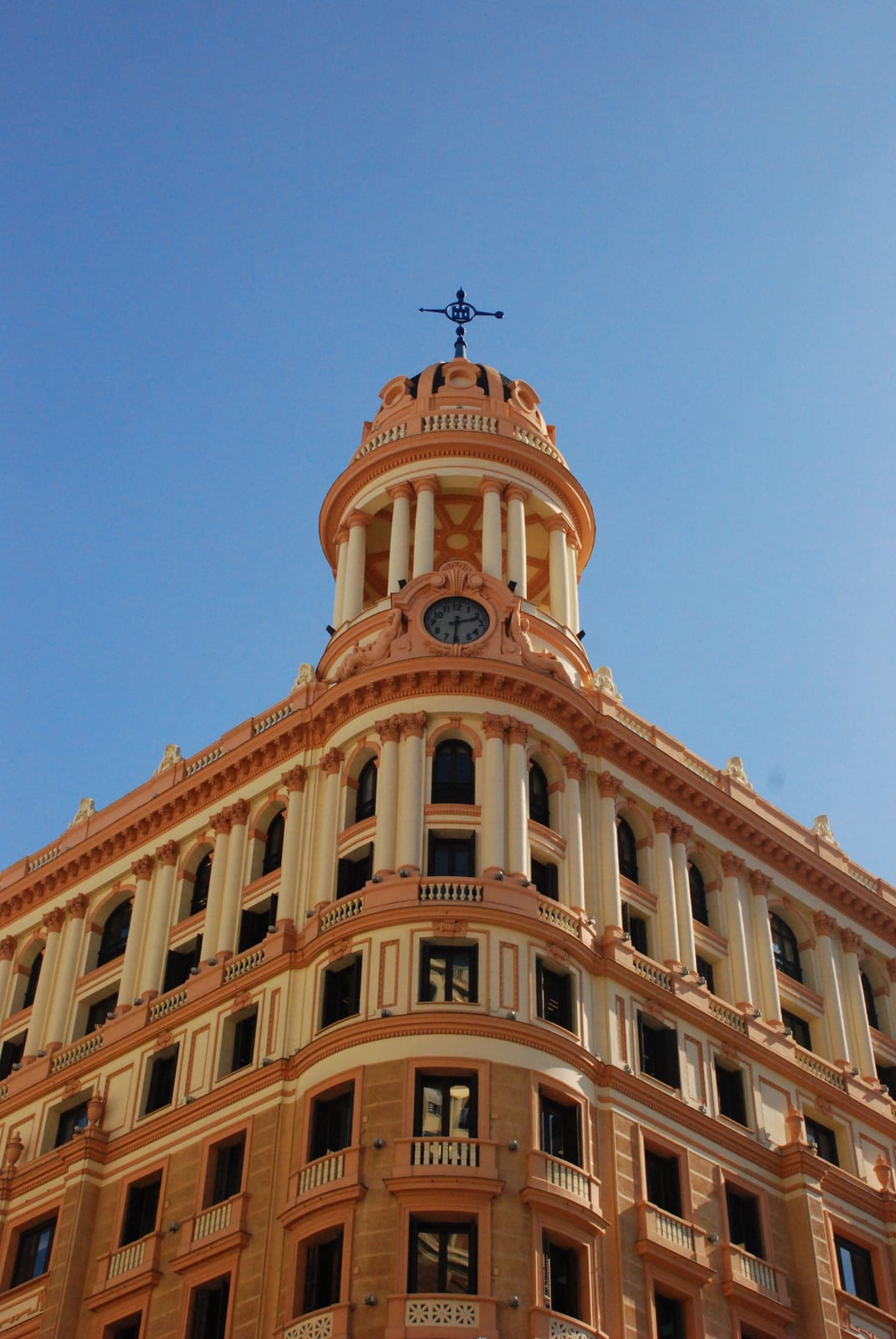 daytime urban area landmark De Maria Parrilla on Calle Preciados in Madrid