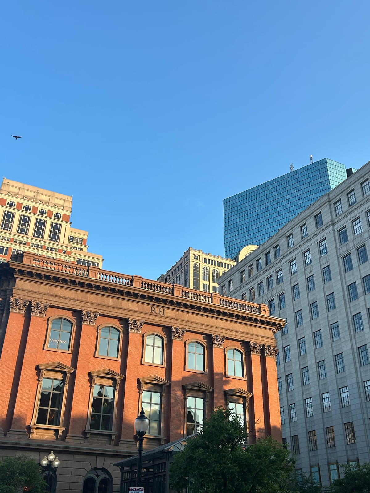 boston downtown architecture red brick modern in Massachusetts