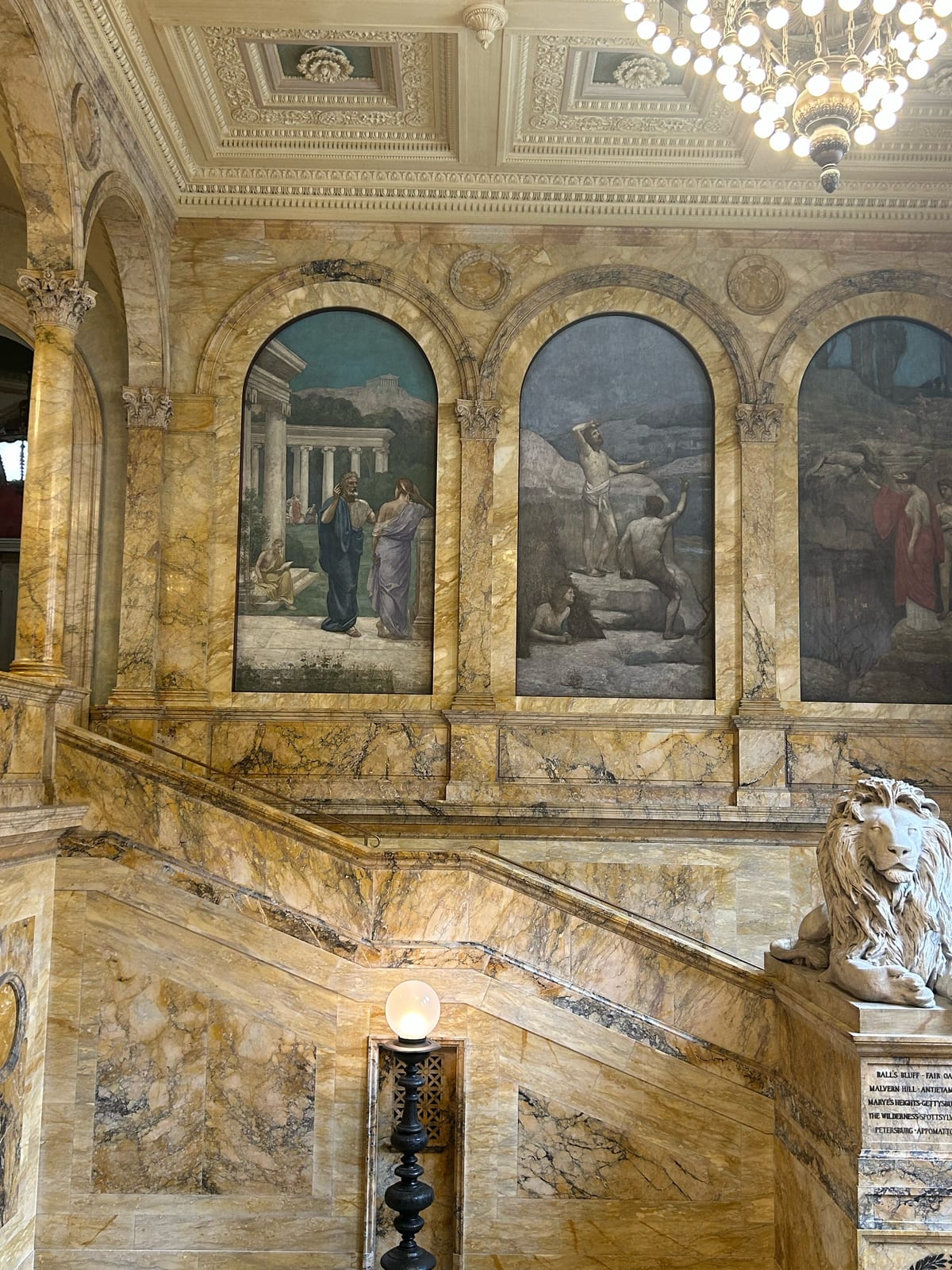 boston public library sargent gallery murals in Massachusetts