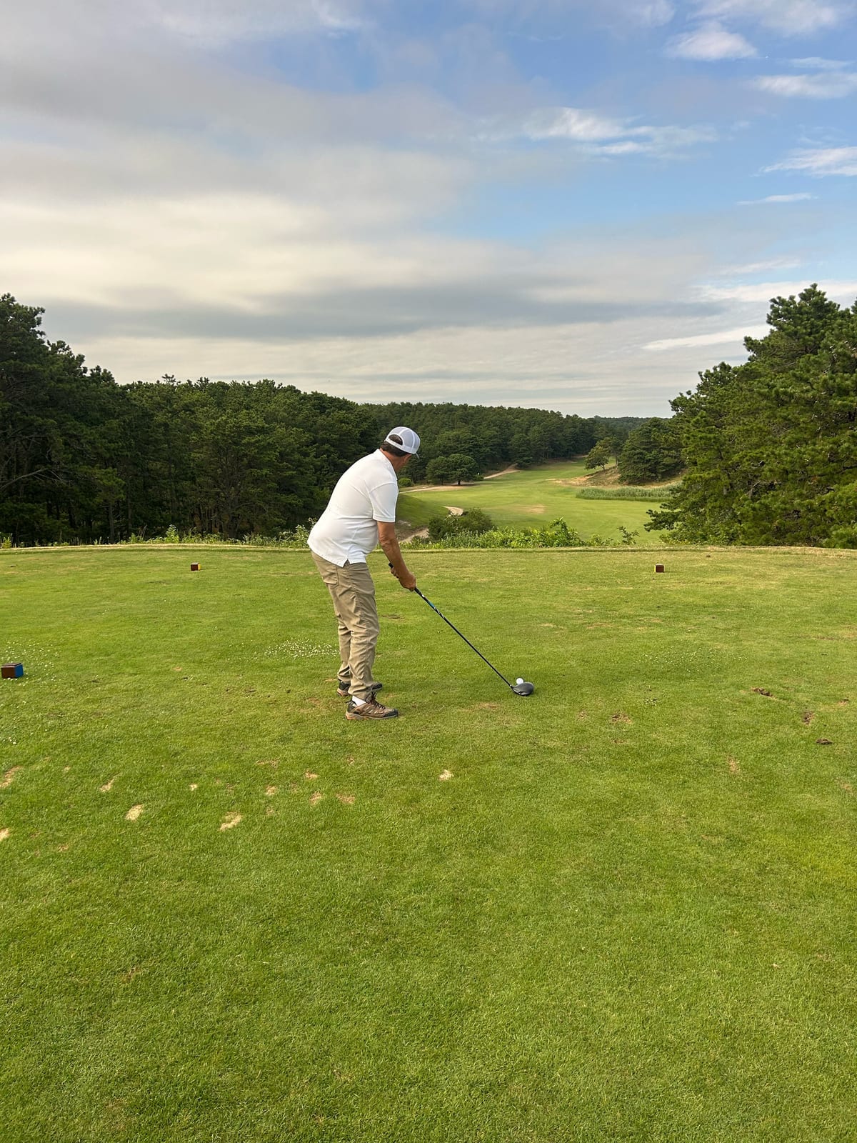 cape cod golf course golfer swing in Massachusetts