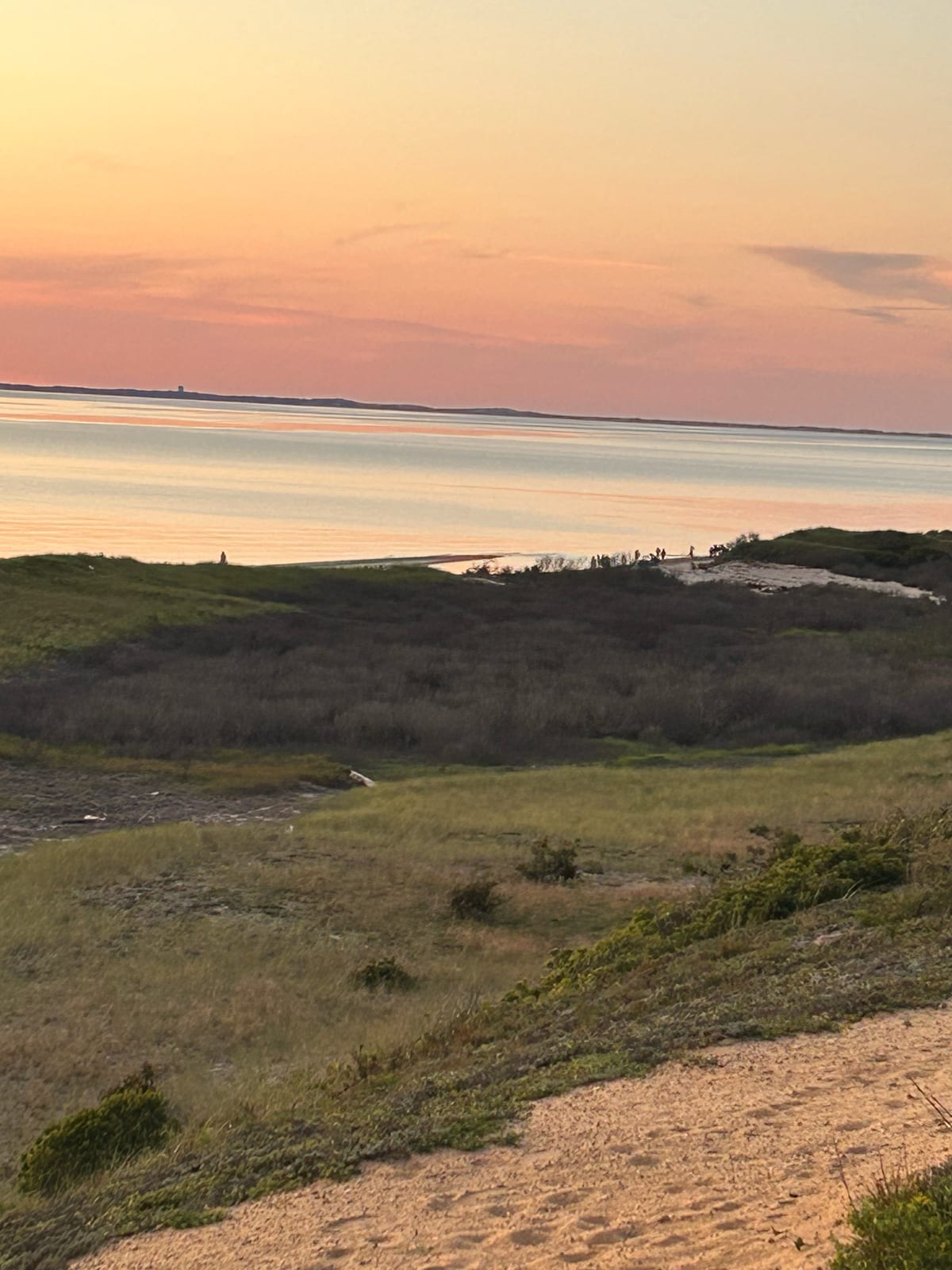 cape cod national seashore dunes sunset in Massachusetts