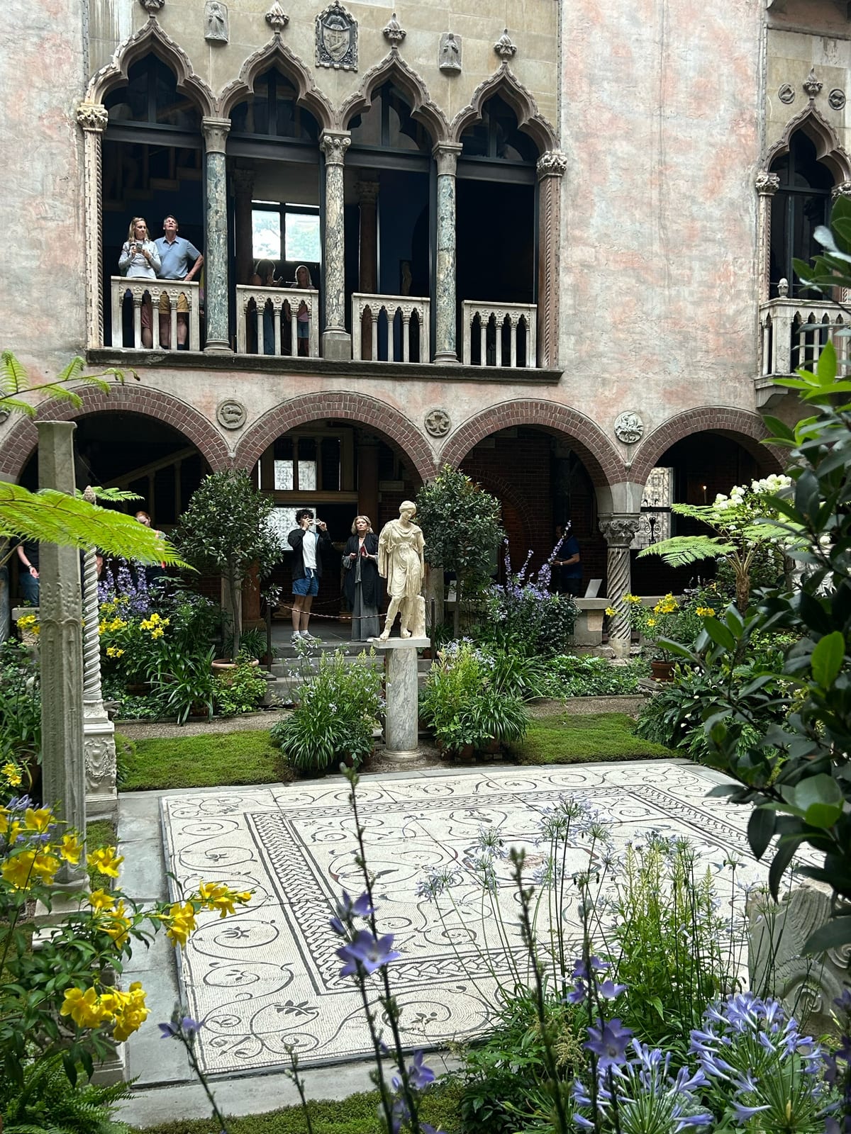 isabella stewart gardner museum courtyard in Massachusetts