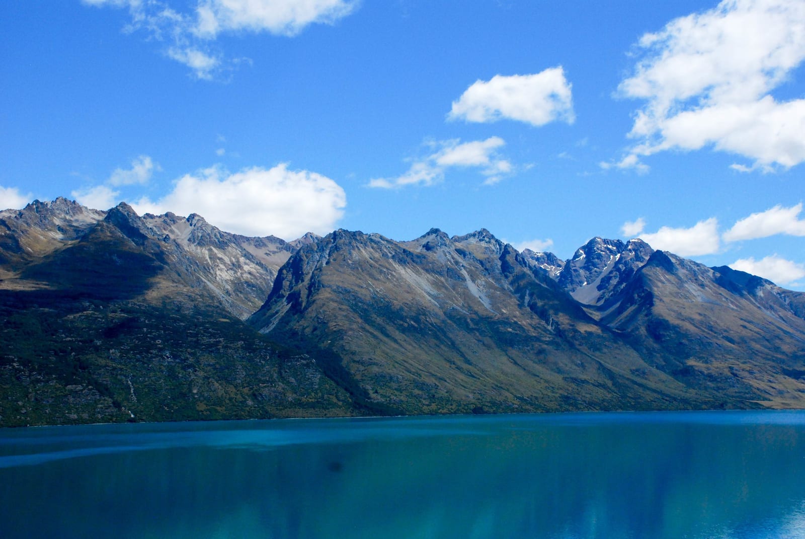 blue sky mountain in New Zealand