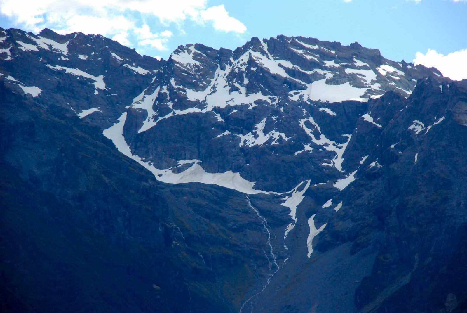 mountain landscape snow in New Zealand